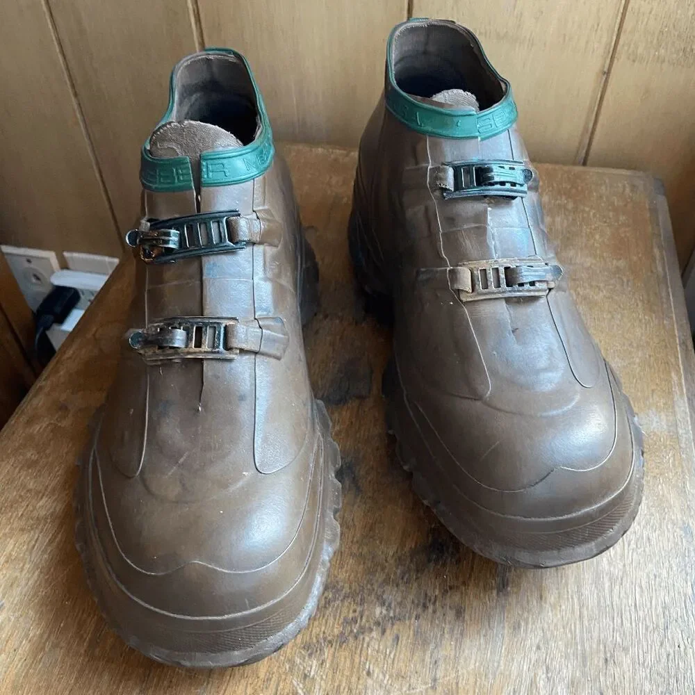 VTG Servus Northerner Rubber Boots USA Buckle Galosh Overshoe Chunky